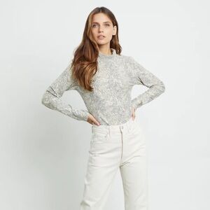 ❤️ Rails Snake Print Mock Neck Long Sleeve Shirt Size Small NWOT